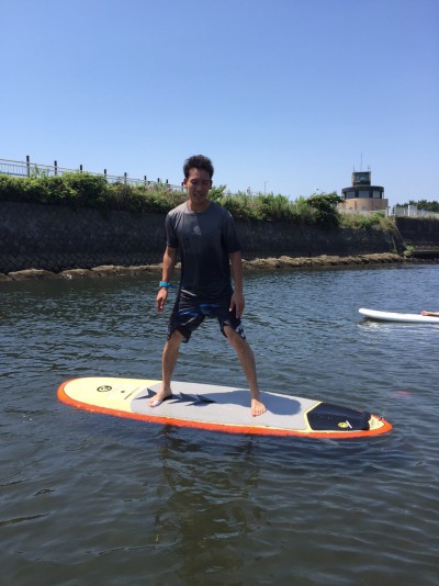 SUPで体幹トレーニング