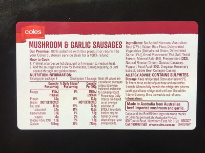 オーストラリアの選手帯同 食事編③ 食文化と食品表示