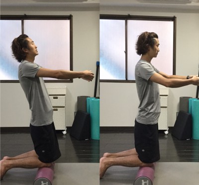 猫背の改善は無駄のない重心の感覚を掴む練習が大切③