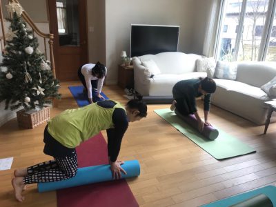 湘南美女会 バランス感覚エクササイズ ローラーから落ちない