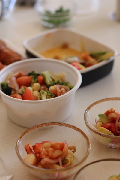 湘南美女会ランチ アボカドと海老