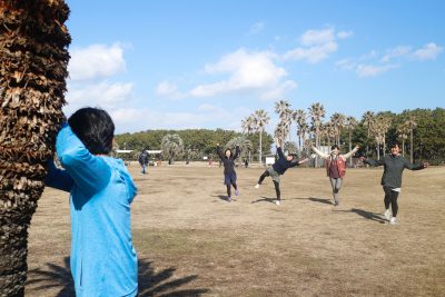 ヒップアップウォーキングの準備運動