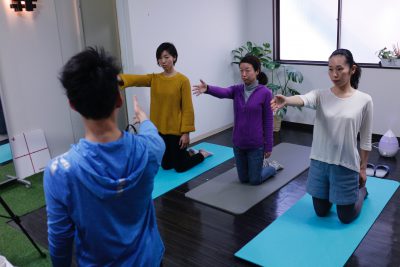 ヒップアップウォーキング講座のポイント3の練習