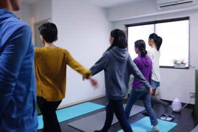 ヒップアップウォーキング講座のポイント3の実践