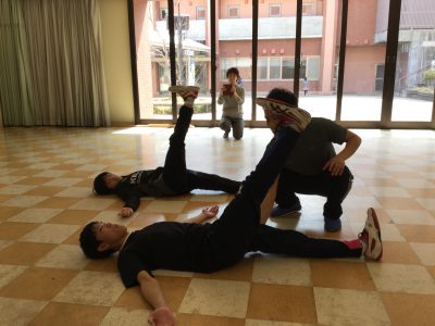 フェンシングトレーニング in 長野 下半身の柔軟性チェック