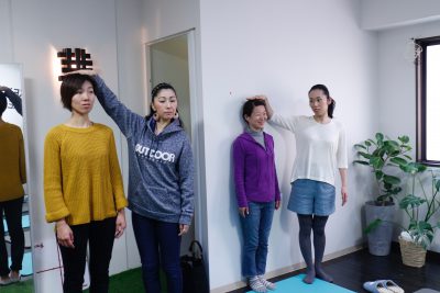 ヒップアップウォーキング講座の様子