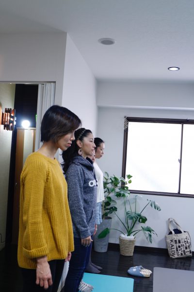 ヒップアップウォーキング講座の姿勢チェック