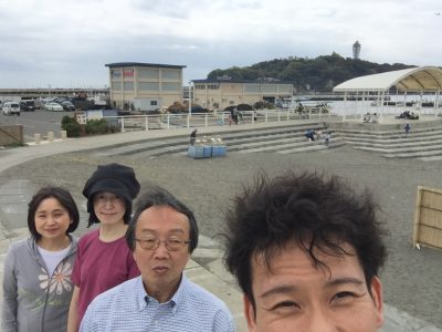 ヒップアップウォーキングの折り返し地点