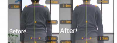 肩甲骨を下げる力がついたクライアント様