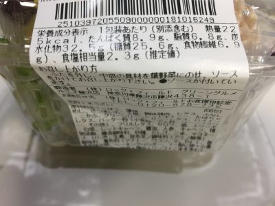 カロリーをチェックする