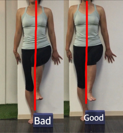 筋トレは正しく動く もも上げと重心