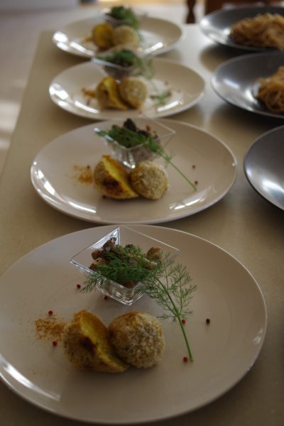 第10回 湘南美女会 南瓜とさつま芋の焼きコロッケときのこソテー