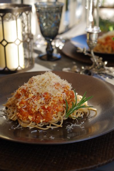 豆腐ミートパスタ 完成