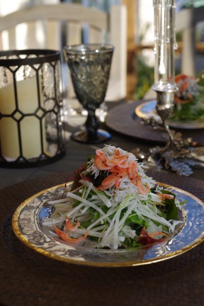 カルシウムもりもり。桜エビと大葉のハリハリサラダ