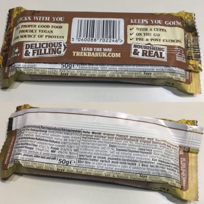 藤沢 パーソナルトレーニング プロテインバーオーツの裏面