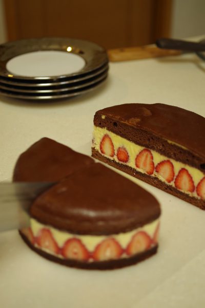 バースデーケーキのカット