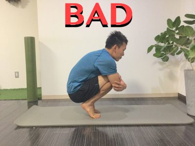 足首の関節力チェック BAD