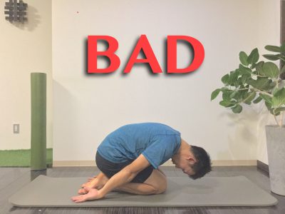 背骨の関節力チェック BAD