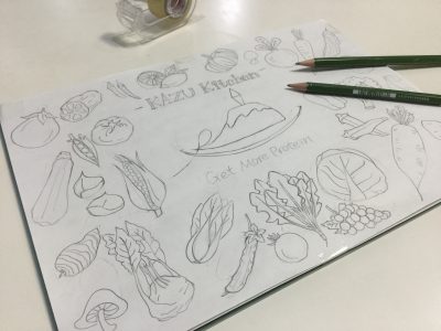 100均 ブラックボード 下書き