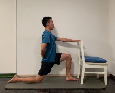 下腹部のストレッチ 側面